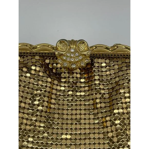 Whiting and Davis Gold Mesh Purse With Original Box & Tag Bags